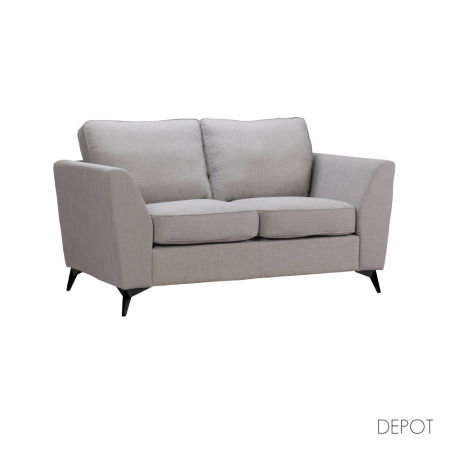 Fotolii in Stil Scandinav - Canapea cu 2 locuri gri Boel