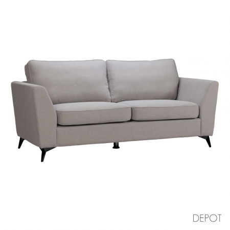 Fotolii in Stil Scandinav - Canapea cu 3 locuri gri Boel