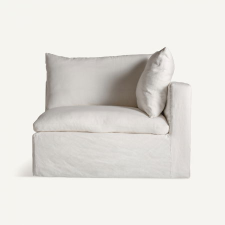 AGDE - Canapea modulara Art Deco in alb|Canapele versatile