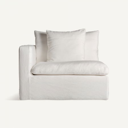 AGDE - Canapea modulara Art Deco in alb|Canapele flexibile