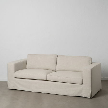 Mese in Stil Minimalist - Canapea Crem 3 Locuri CreativDeco - Design Minimalist pentru Living