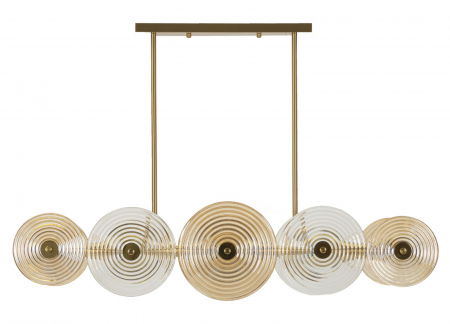 Lustre, Lampi suspendate - Candelabru auriu impresionant | Iluminat focal | CreativDeco