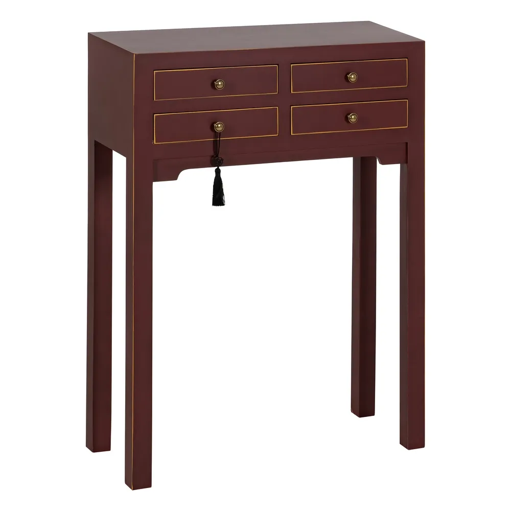 Mobilier - Consola ingusta grena design oriental | Mobilier hol elegant