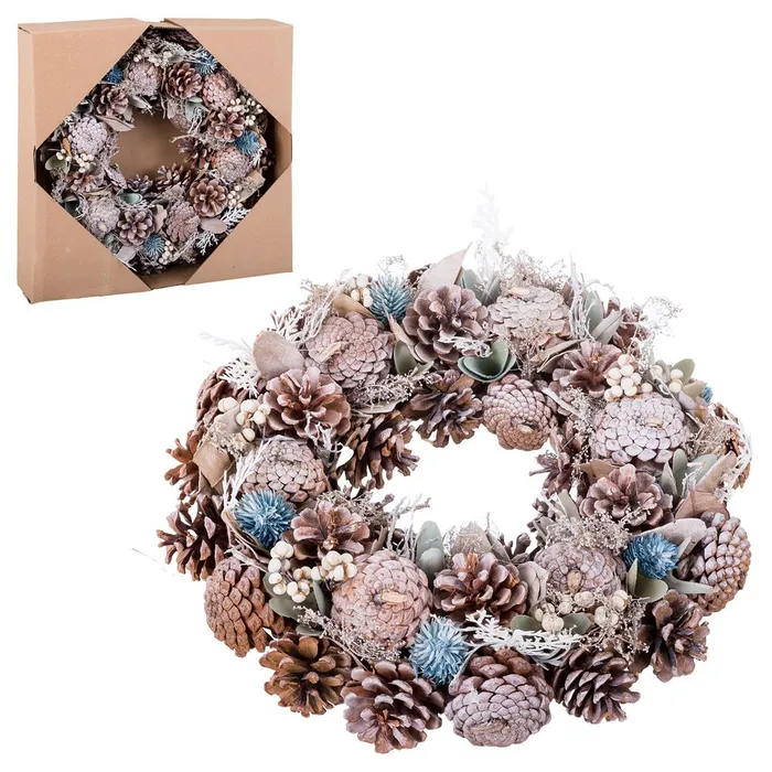 Craciun - Coronita CreativDeco - Flori si frunze decor Craciun