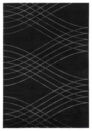 Covoare - Covor contemporan geometric negru|Covoare moderne premium