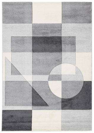 Covoare - Covor contemporan geometric gri|Covoare moderne premium
