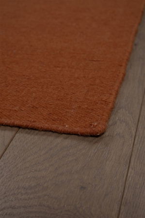 Boho - Covor rustic din lana teracota|Covoare naturale premium