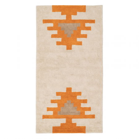 Boho - Covor dreptunghiular bumbac Azteca 175x90|Covoare moderne pentru decor contemporan