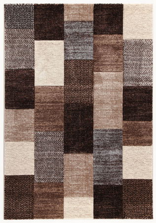 Contemporary - Covor geometric Ray bej-maro XXL|Covoare moderne extra mari