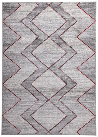 Contemporary - Covor geometric gri modern|Covoare contemporane design