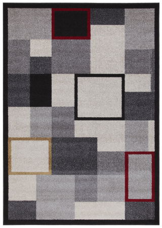 Contemporary - Covor geometric mare tricolor|Covoare moderne XL