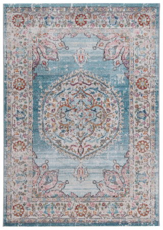 Textile - Traversa clasica orientala albastru deschis|Covoare versatile premium