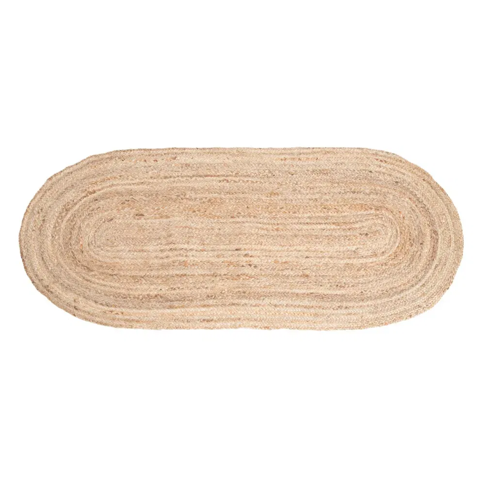 Iluminat in Stil Boho - Covor Oval Iuta pentru Hol | Covoare de Tranzit