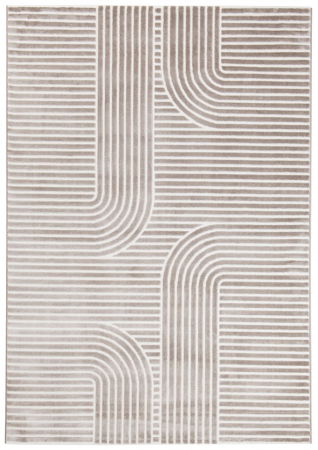 Contemporan - Covor modern futurist taupe|Covoare moderne premium