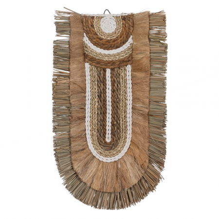 Decoratiuni perete din lemn - Decor perete vertical fibre rustice naturale