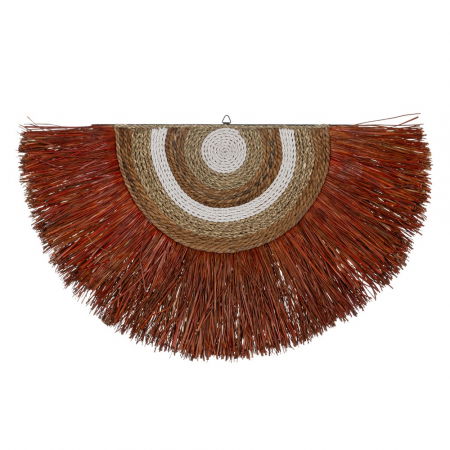 Decoratiuni perete din lemn - Decor mural fibre naturale artizanal boho