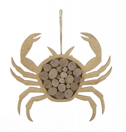 Crab Stilizat Decorativ CreativDeco - Farmec Rustic pentru Perete