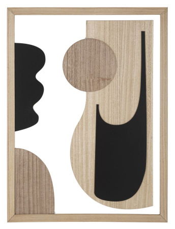 Decoratiuni perete din lemn - Decor Geometric Calm - Arta de Perete CreativDeco