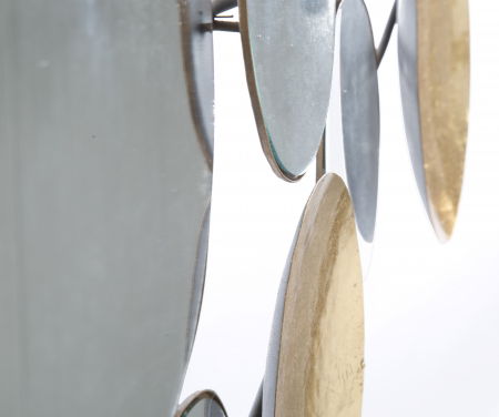 Decoratiune perete Globes, metal/oglinda, auriu [2]