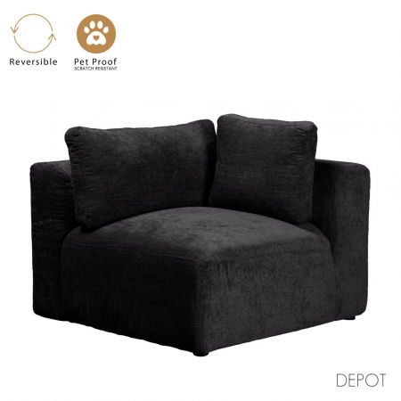 Canapele Modulare - Fotoliu modular antracit Box – braț ajustabil, design versatil