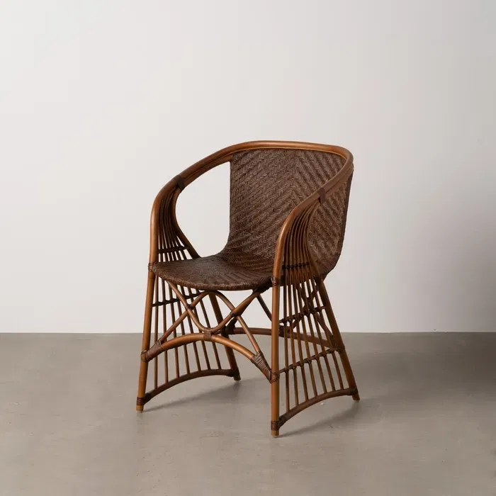 Art Deco - Fotoliu din ratan natural pentru terase|Fotolii rustice pentru interioare boeme