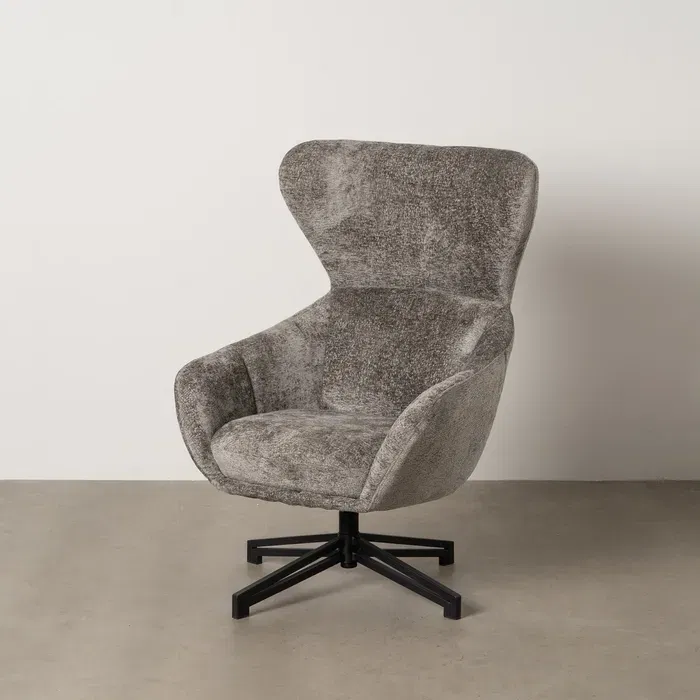 fotoliu rotativ gri ergonomic birou modern CreativDeco