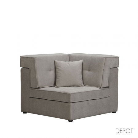 Canapele Modulare - Fotoliu colțar Mexico gri – design modular contemporan