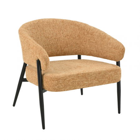 Fotolii in Stil Scandinav - Fotoliu muștar modern curbat Moritz