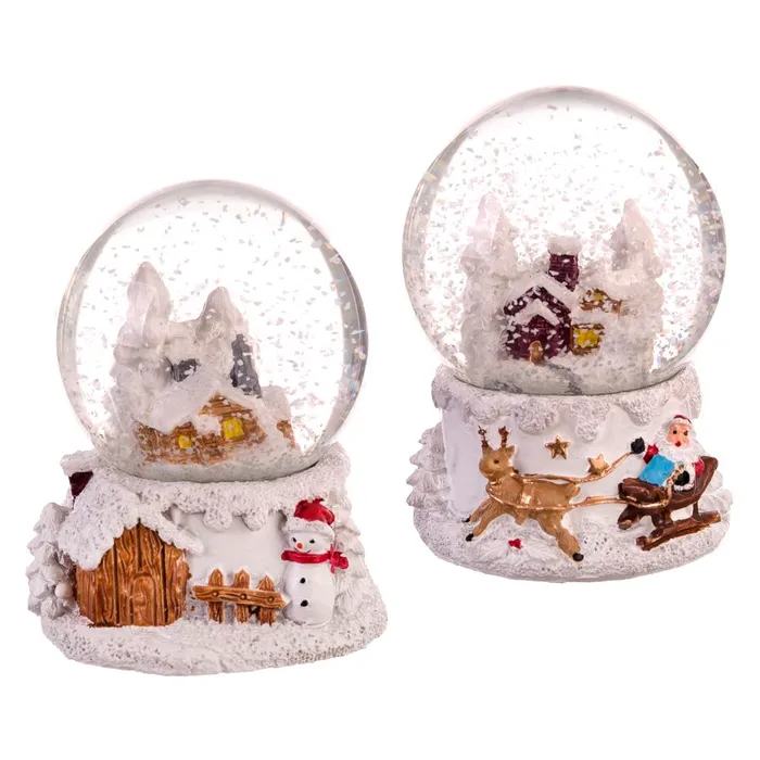 Craciun - Globuri de Zapada Craciun CreativDeco - Set Decorativ cu Casute