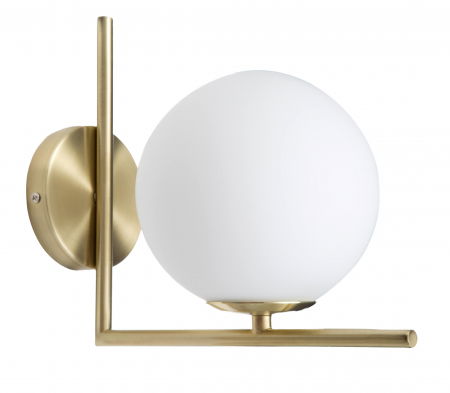 Aplica Glamy, auriu/alb, fier/sticla