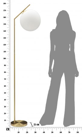 Lampa podea Glamy, auriu alb [7]