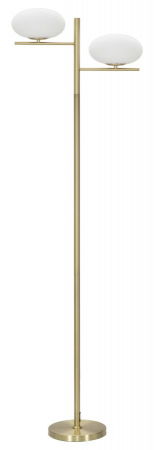 Lampa podea Oval Glamy, auriu alb
