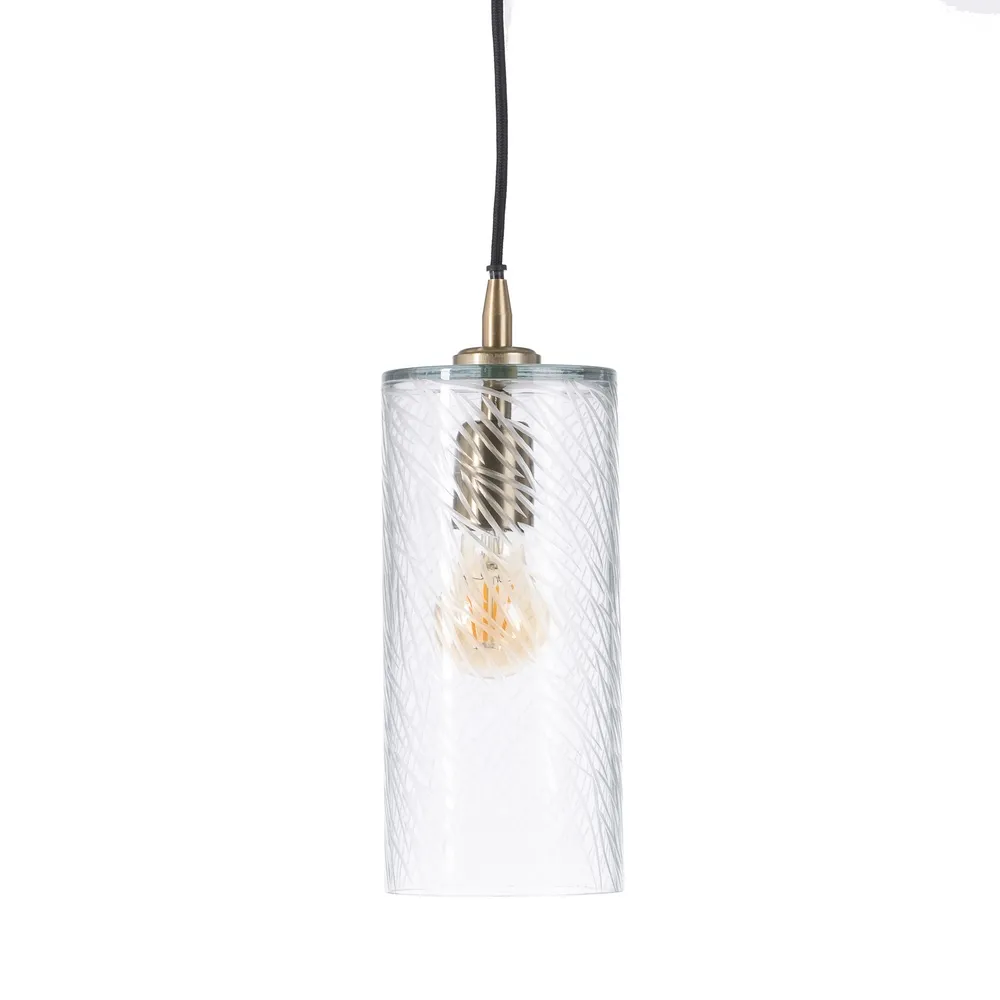 Lustre, Lampi suspendate - Lampa suspendata Cristal, sticla/metal, transparent/auriu, Ixia