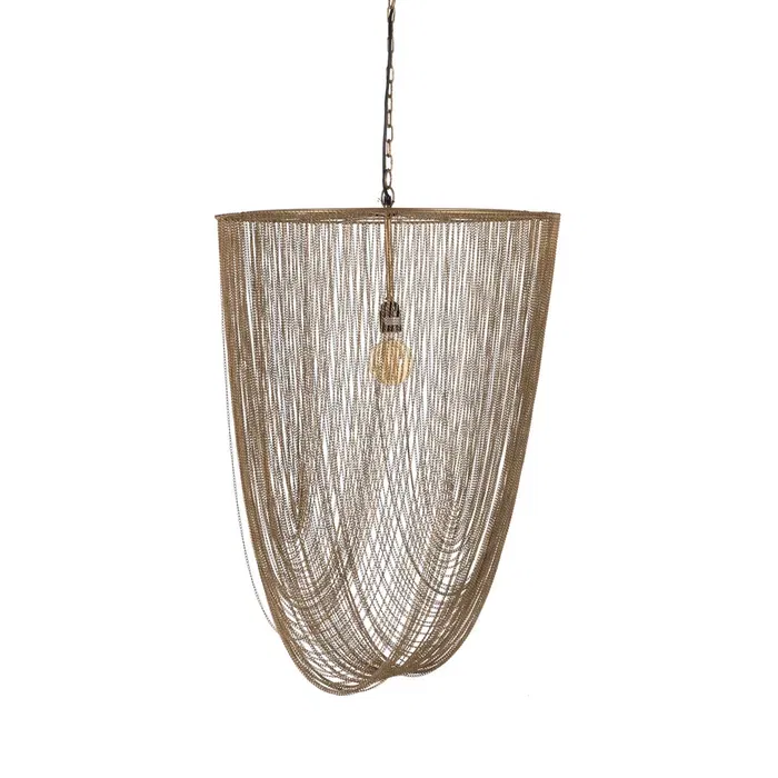 Lustre, Lampi suspendate - Lustră aurie elegantă|Iluminat decorativ versatil