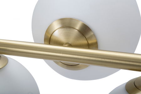 Lustra Glamy 7 lumini, auriu/alb, fier/sticla [3]