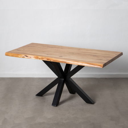 Scandinav - Masa Dining Lemn Acacia CreativDeco - Stil Natural si Industrial