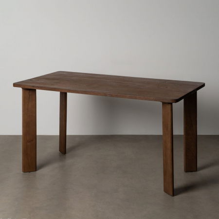 Mese - Masă de dining dreptunghiulară maro din lemn de mango design scandinav