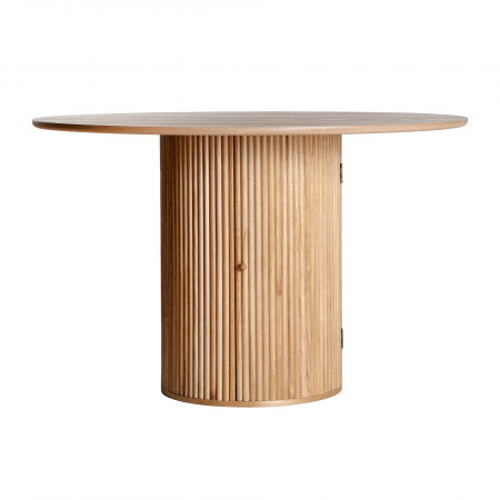 Fotolii in Stil Scandinav - Masa dining lemn paulownia nordic|Mese rotunde premium