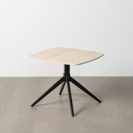 Masute Cafea - Măsuță de cafea din piatră sinterizată travertin cu bază metalică