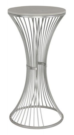 Scaune in Stil Glam - Masuta laterala inalta cu marmura | Design rafinat CreativDeco