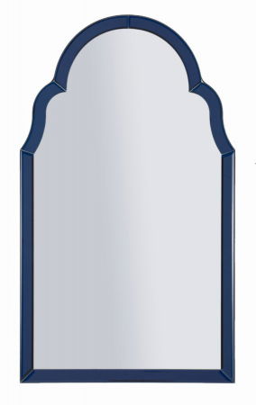 Oglinzi in Stil Glam - Oglindă de perete albastră cu ramă decorativă Tangeri