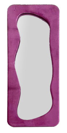 Boho - Oglinda rama fucsia ondulata CreativDeco