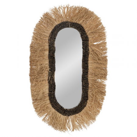 Boho - Oglinda Ovala Boho CreativDeco - Accesorii Decorative pentru Interioare