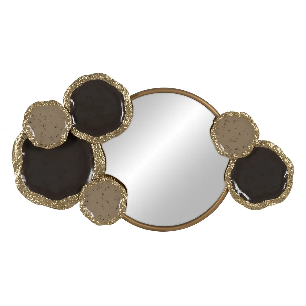 MEGA PROMOTII - Oglinda Extravagance, Metal Maro Auriu - CREATIVDECO.RO