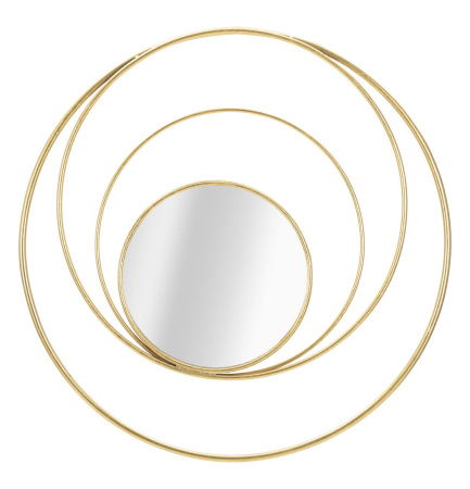 Oglinzi decorative - Oglinda perete Arc, metal auriu - CreativDeco.ro