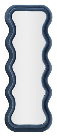 Boho - Oglinda Rama Catifea Albastra Eleganta Versatila CreativDeco