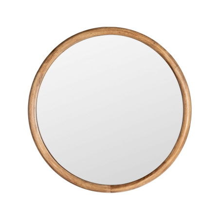 Oglinzi - Oglindă rotundă lemn de cauciuc 60 cm finisaj natural