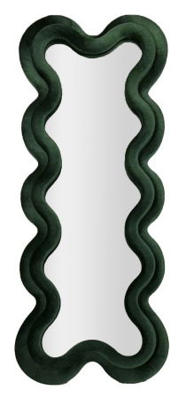 Boho - Oglinda inalta catifea verde inchis CreativDeco