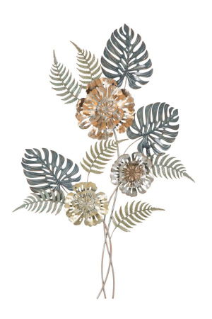 Frunze - Decoratiune Metalica Frunze Flori Glam - CreativDeco