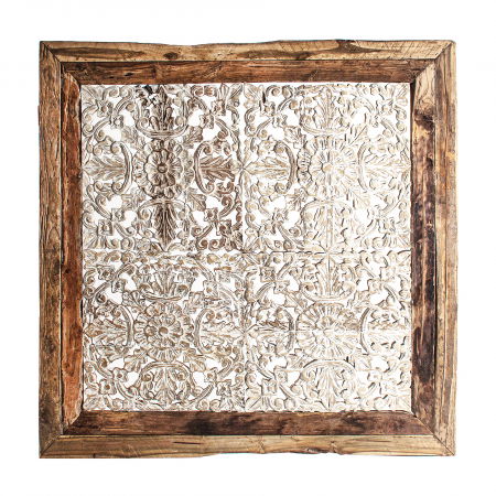 Decoratiuni perete din lemn - Panou decorativ etnic lemn tropical|Decoratiuni perete